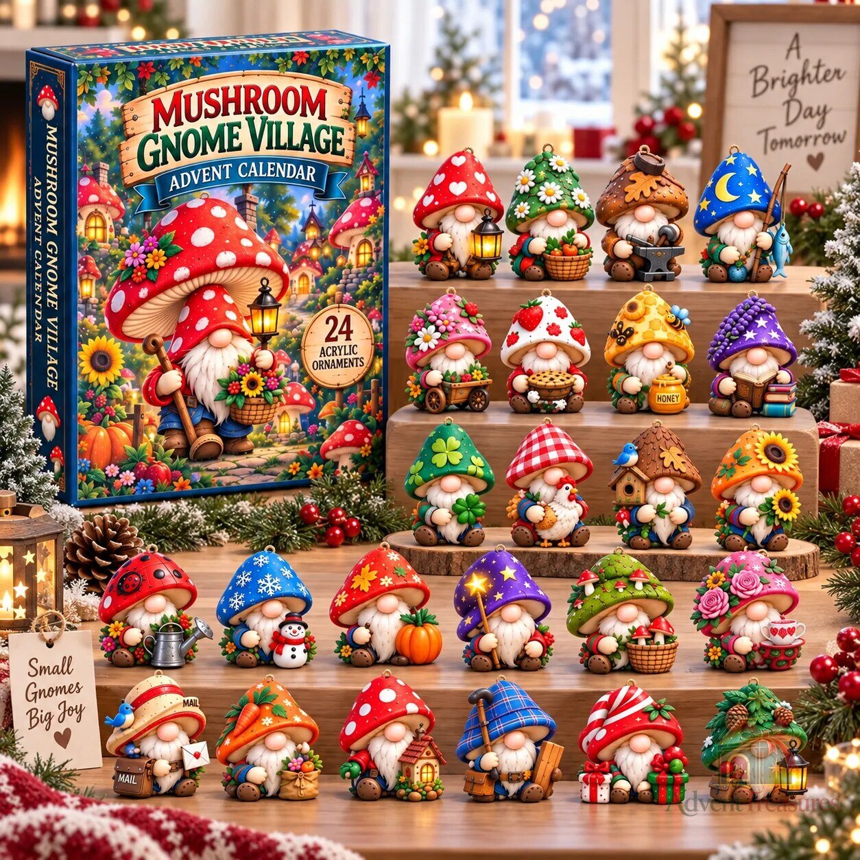 Mushroom Gnome Village Advent Calendar 2026 9 Mushroom Gnome Village Advent Calendar 2026